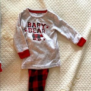 Buffalo check baby pajamas size 6-9 months